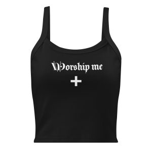 "Worship Me" Women’s micro-rib tank top