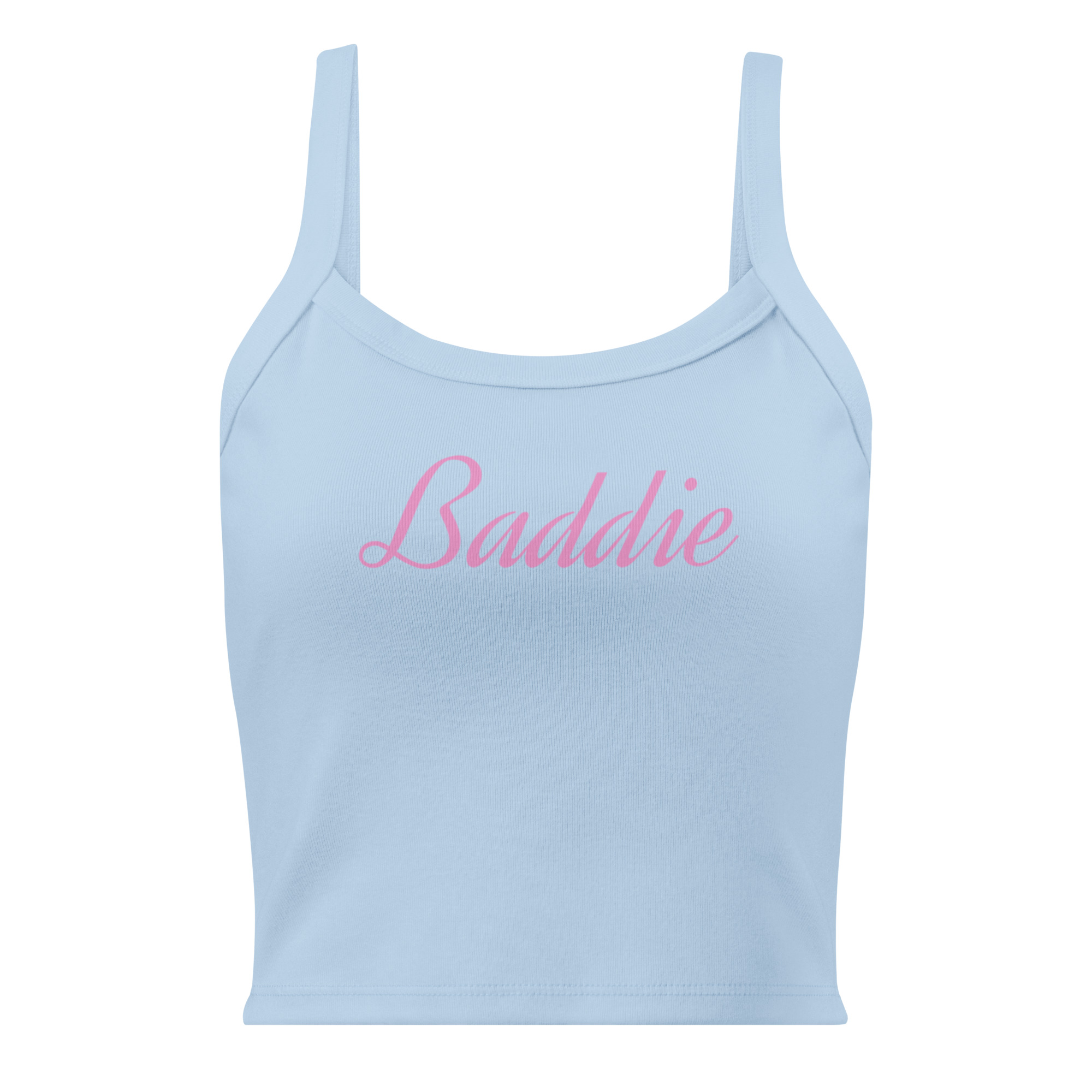 "Baddie" Women’s micro-rib tank top - Image 2
