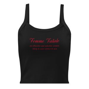 "Femme Fatale" Women’s micro-rib tank top