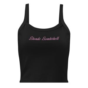 "Blonde Bombshell" Women’s micro-rib tank top