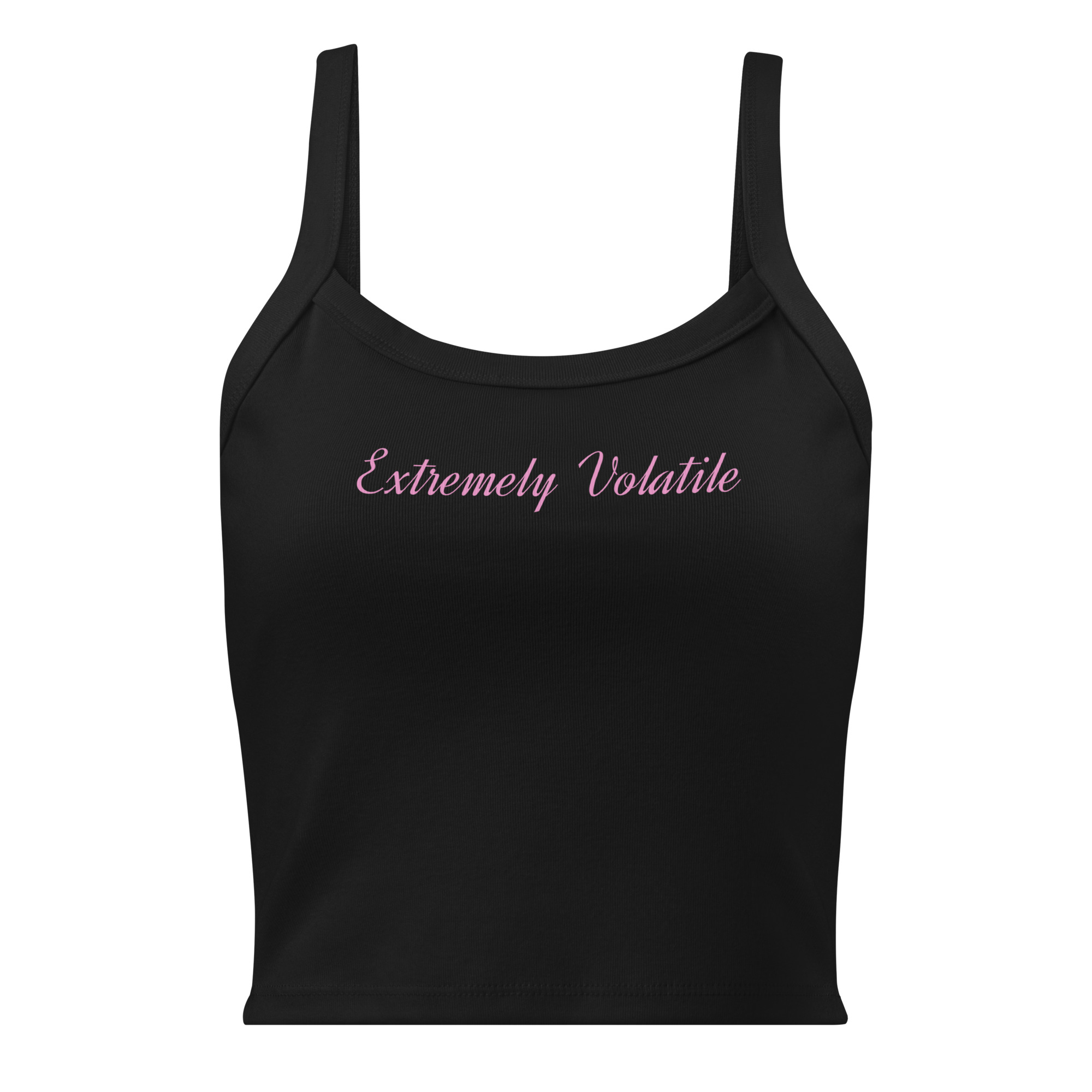 "Extremely Volatile" Women’s micro-rib tank top