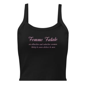 "Femme Fatale" Women’s micro-rib tank top