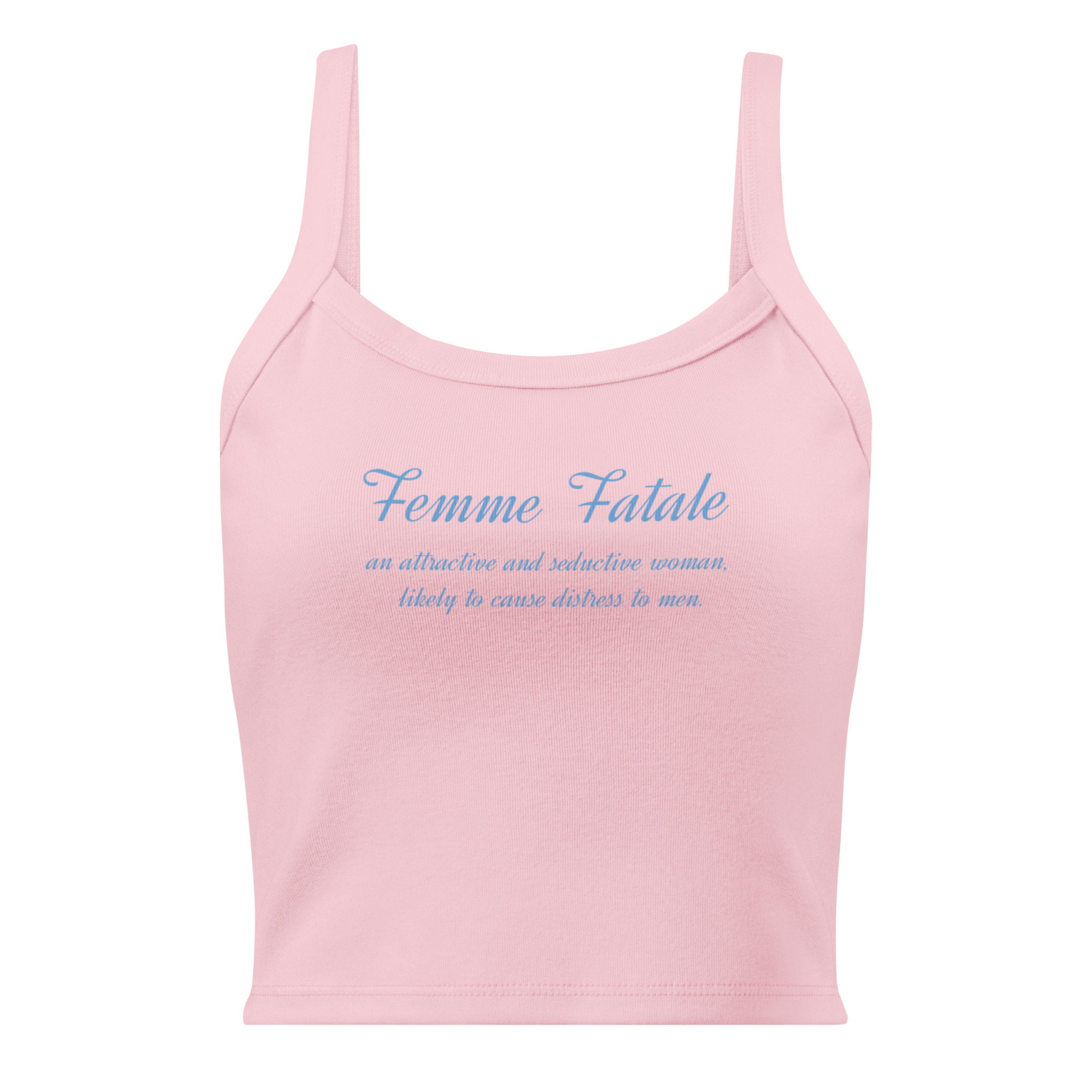 "Femme Fatale" Women’s micro-rib tank top