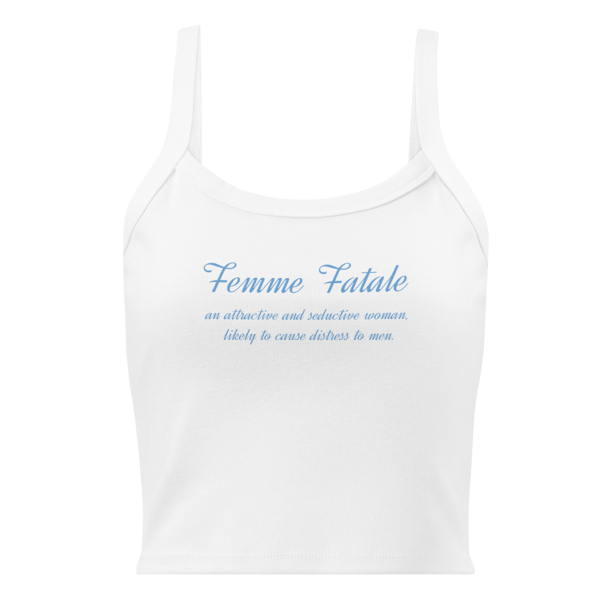 "Femme Fatale" Women’s micro-rib tank top - Image 2